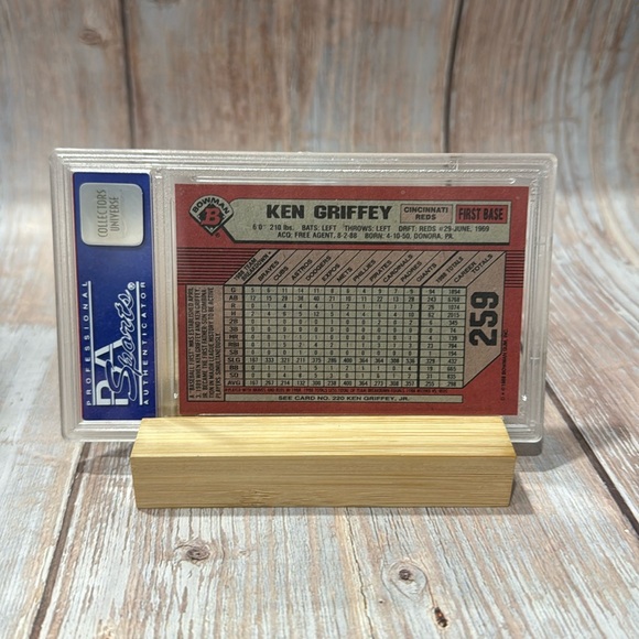 1989 Bowman Ken Griffey #259 PSA Mint 9 Baseball Card Item #ME531 - Picture 3 of 3